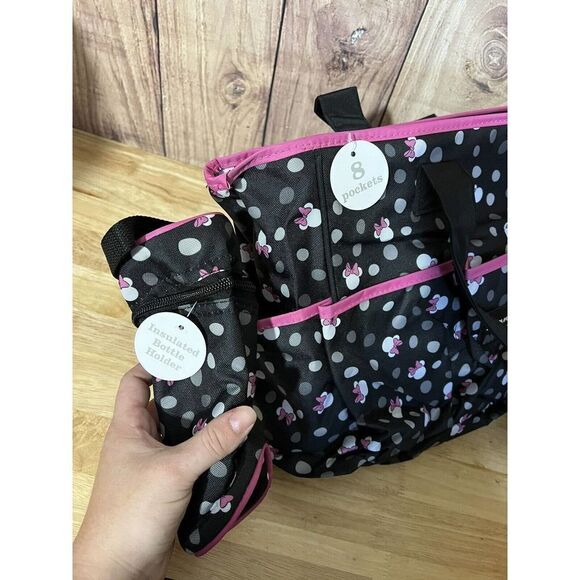 Disney Minnie Mouse Multi Piece Diaper Bag - Picture 4 of 9